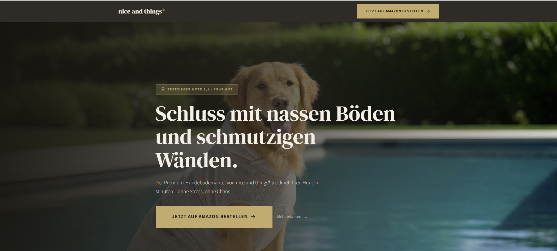 Nice Things Hundebademantel